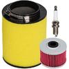 HIFROM ATV Luftfilterelement Reiniger 17254-HP5-600 mit Ölfilter Zündkerze Wartungskit Ersatz für Honda Rancher 420 TRX420 TRX420FE TRX420FM