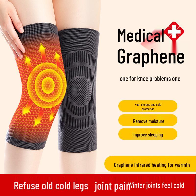 

Тепловыделяющие наколенники: Влаговпитывающий, Тепло для холодных ног зимой, Подходит для пожилых людей, мужчин и женщин XL чёрный