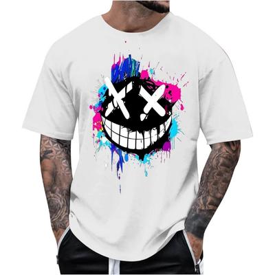 Men’s Graphic Print T-Shirts Casual Y2k Streetwear Tops Summer Crew Neck Short Sleeve Loose Fit Tee Shirt