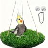 1 Stk. Papagei Gras Hängematte, Vogel Haustier Kletterspielzeug, Eichhörnchen und Hamster Haustier Hängematten, Vogelkäfig Hängezubehör, Vogelzubehör