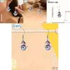 Acrylic Cartoon Snowman Earrings With Silver Studs For Casual Daywear