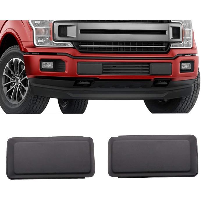 

GSRECY Pair Left Right Front Bumper Guards Pads Inserts End Caps Cover Compatible with Ford F150 F-150 2018-2020 Pair Bumper Pads