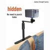 Universal Foldable Phone Holder & Projector Bracket, No-Drill, Wall-Mounted for Home or Sofa Use