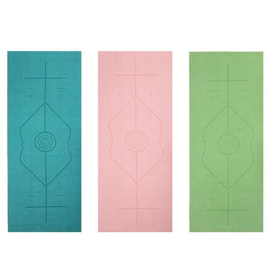 Yoga Towel Perfect Thickness Non-slip Exquisite Seaming Anti-pilling Extra Long Line Position Quick