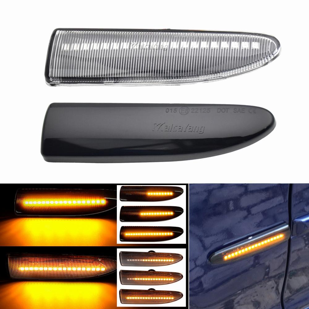 Rearview Flashing Repeater LED Turn Signals Side Intermittent Light for Jaguar X-Type 2002 2003 2004 2005 2006 2007 2008 2009
