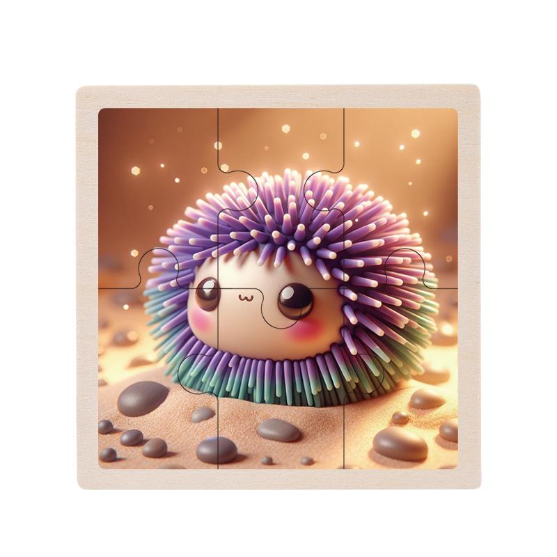 Wooden Educational Jigsaw Puzzle for Toddlers, Ages 1-5