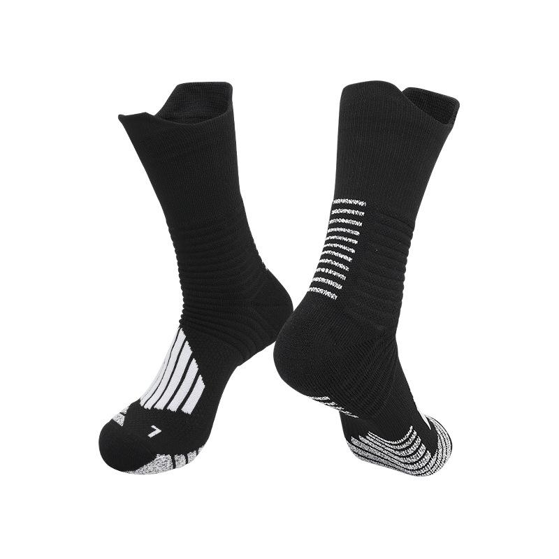 Summer Football Training Socks Non-Slip Medium Tube Socks Wear-Resistant Cushioning Sports Socks Towel Bottom Breathable Football Socks