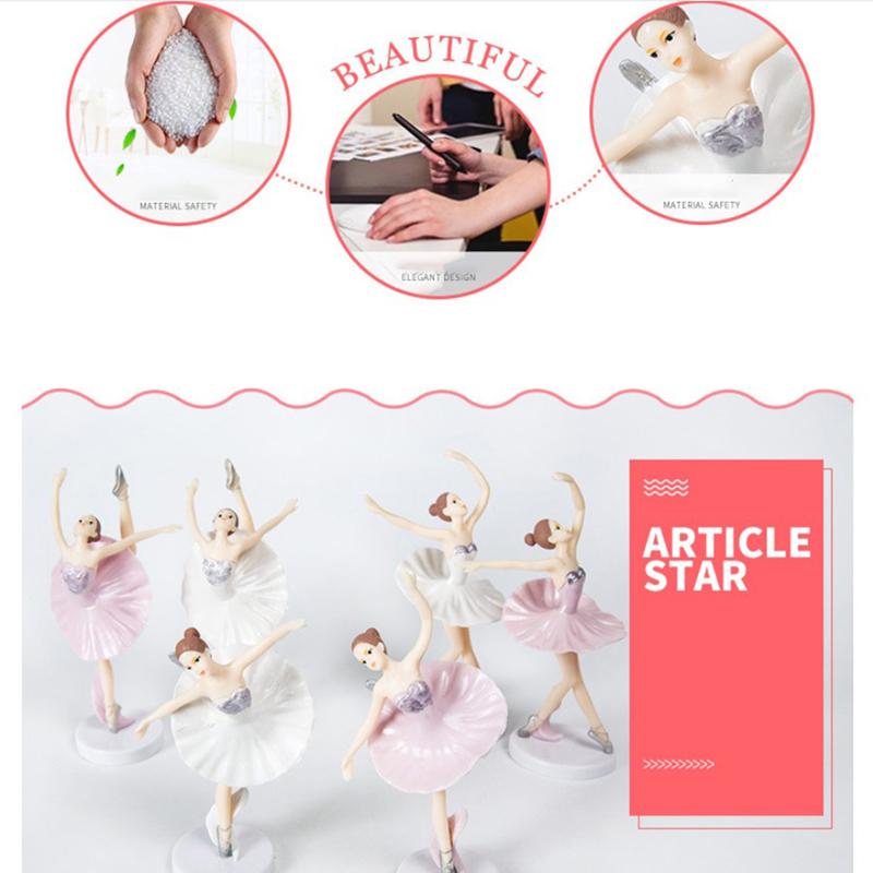 3 Stück Ballettmädchen Kuchen Tanzende Geburtstagsdeko Baby Mädchen Gastgeschenk Happy Birthday Deko