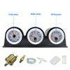 2inch 52MM Triple Gauge Kit  Turbo Boost gauge  water temp gauge Tachometer Oil Pressure Gauge car meter Water Temp auto Gauge