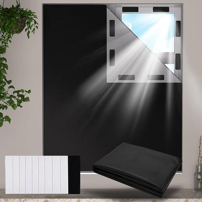 Blackout Shading Cloth Self-adhesive Window Shading Curtain Sunshade Balcony Anti-UV Blackout Cover Livingroom Blackout Cloth