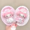 My Melody Brooch Wedding Dreamy Series Plush Doll Pins Kawaii Cartoon Melody Girly Clothing Pin Plush Toy Backpack Decoration