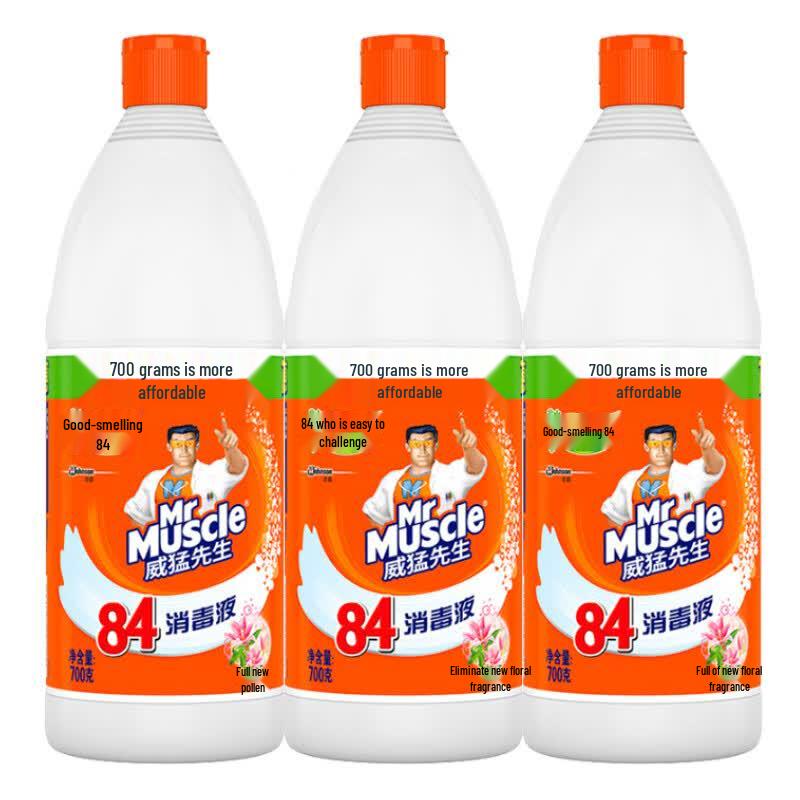 Mr Muscle 84 Desinfektionsmittel (Frischer Blumenduft, 3x700g)