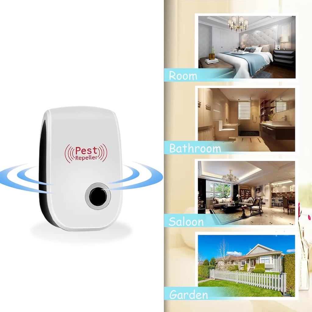 Ultrasonic Mice and Rats, Ultrasonic Mouse Device, Ultrasonic Pest Repeller for Indoor Mouse Repellent Device for Insects, Mosquitoes, Cockroaches,