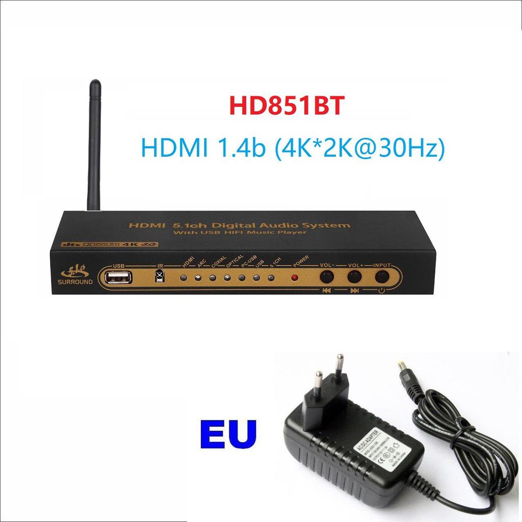 Decodor Audio DTS Dolby AC3 5.1 Canale DAC cu Conectivitate Bluetooth, HDMI, USB