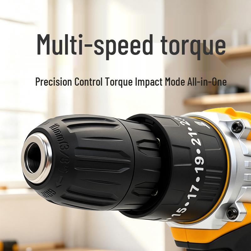 3-Function Handheld Lithium Hammer Drill & Electric Screwdriver Set