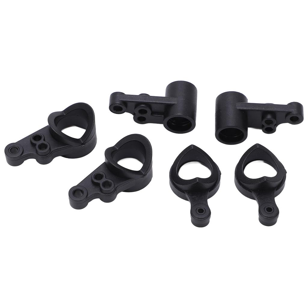 2 Sets RC Steering Knuckle Kit Black Plastic for WLtoys 144001 144010 114 RC Car Model