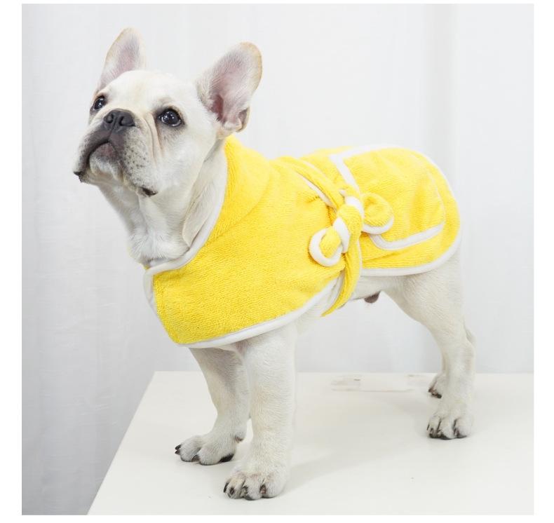 Custom Microfiber Absorbent Bathrobe Shower Towel for Cats Dogs XS-XL Quick Drying Sustainable Style Cute Design Spring Grooming