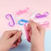 10pcs Plastic Nail Cleaning Brush Nail Dust Soft Remover For Nail Care Small Angle Mix Color Manicure Pedicure Nail Salon Tools