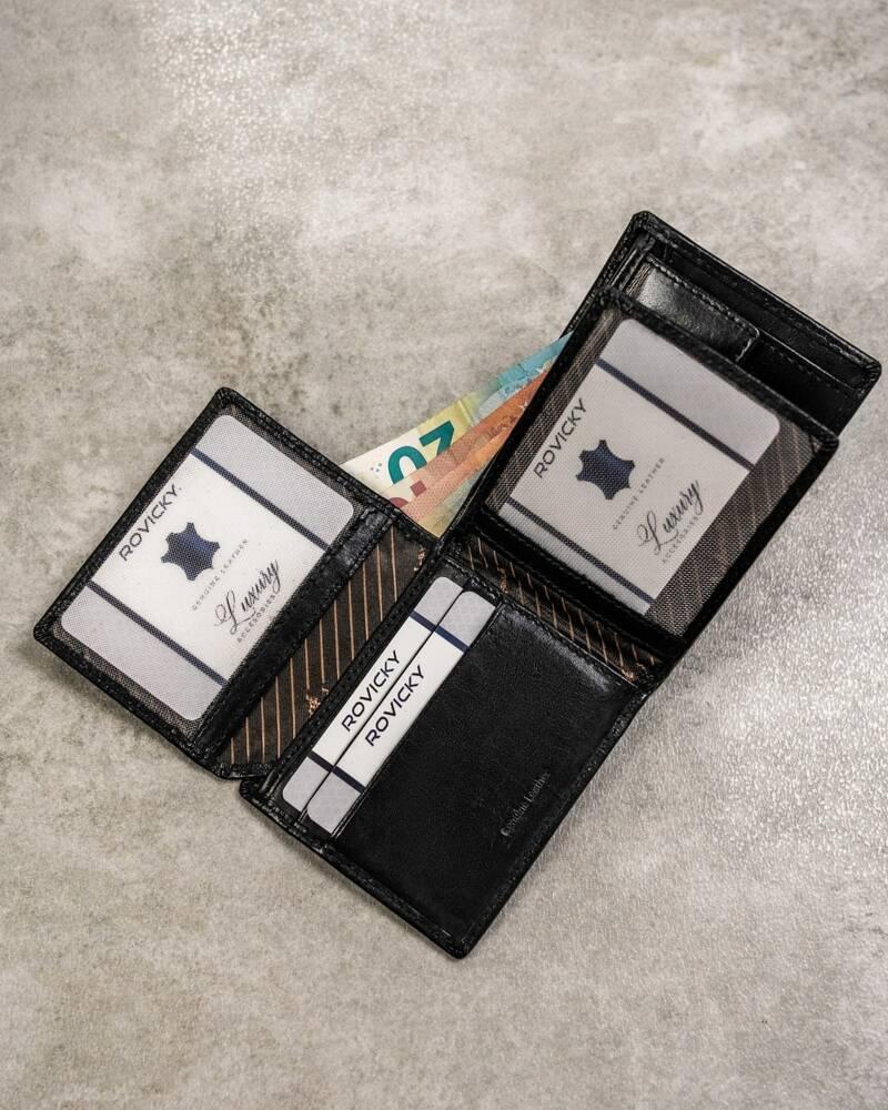 Herrplånbok i läder, liten - Pierre Andreus