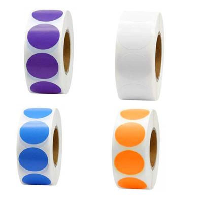 Alrededor de 500 Uds. Etiquetas de 1 pulgada, sello de pegatinas artesanales redondas en blanco y coloridas, pegatinas DIY para profesores, pegatinas para paquete, papelería