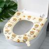 Cuscino per Sedile WC Stampato Impermeabile Universale per Tutto l'Anno Domestico EVA Schiuma di Silicone Coprisedile WC