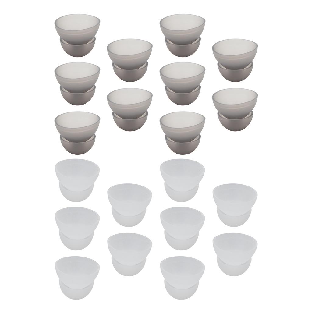 10PCS Hearing Aid Domes 12mm/0.5in Double Layer Soft Silicone Washable Removable Anti Static