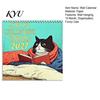 Monthly Wall Calendar 2027 Cats Reading Calendar, Jan. - Dec. 12 Hanging Daily Appointment Tracker Planner, Cute Kitty Illustrations Gag Gift for Cat