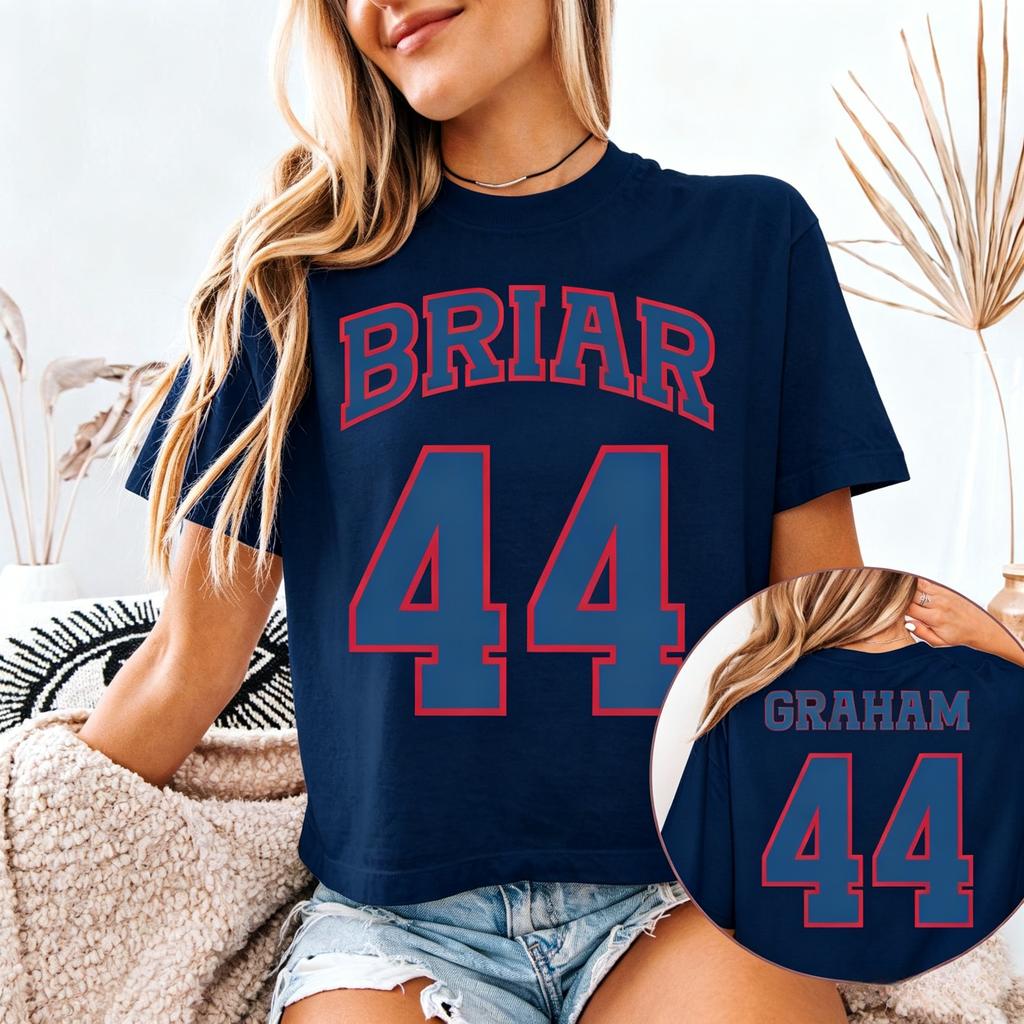 Offcampus Briar University Garrett Graham 44 Graphic Unisex 100cotton Shirt 2026 Summer New Unisexs Unisexs Ice Hockey Tshirt