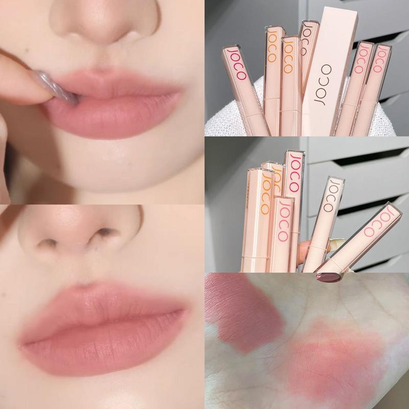 Silky matte matte lipstick, matte velvet, whitening, long-lasting, silky color, not easy to stain lipstick