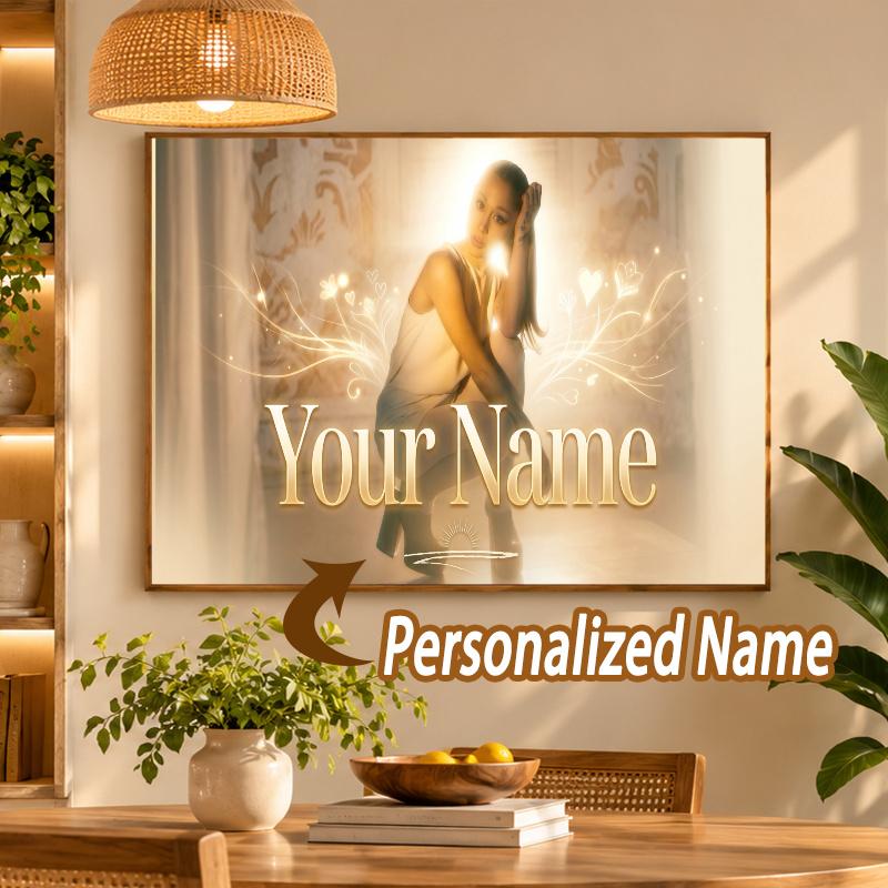 Custom Name Ariana Grande 5D Diamond Painting Personalized Full Drill Diamond Art Kit Gift