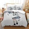 Music MILGRAM Beding Set Japan Famous Anime Soft Duvet Cover Sets Warm Comforter Bed Linen Twin Quen King Single Sized Dimensions Dropshiping Gift