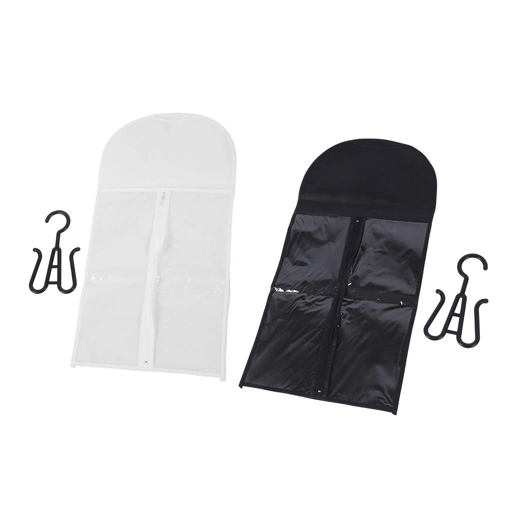 5 Set Hair Extension Holder Bag Anti Dust Water Proof Hair Extension Holder Transparent PVC Soft Non