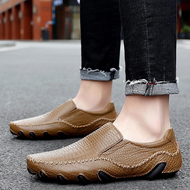 Fashion New Fashionable Men's Comfortable Octopus Bean Shoes Spring Men's Classic Style Breathable Non Slip Soft Bottom Loafers Shoes