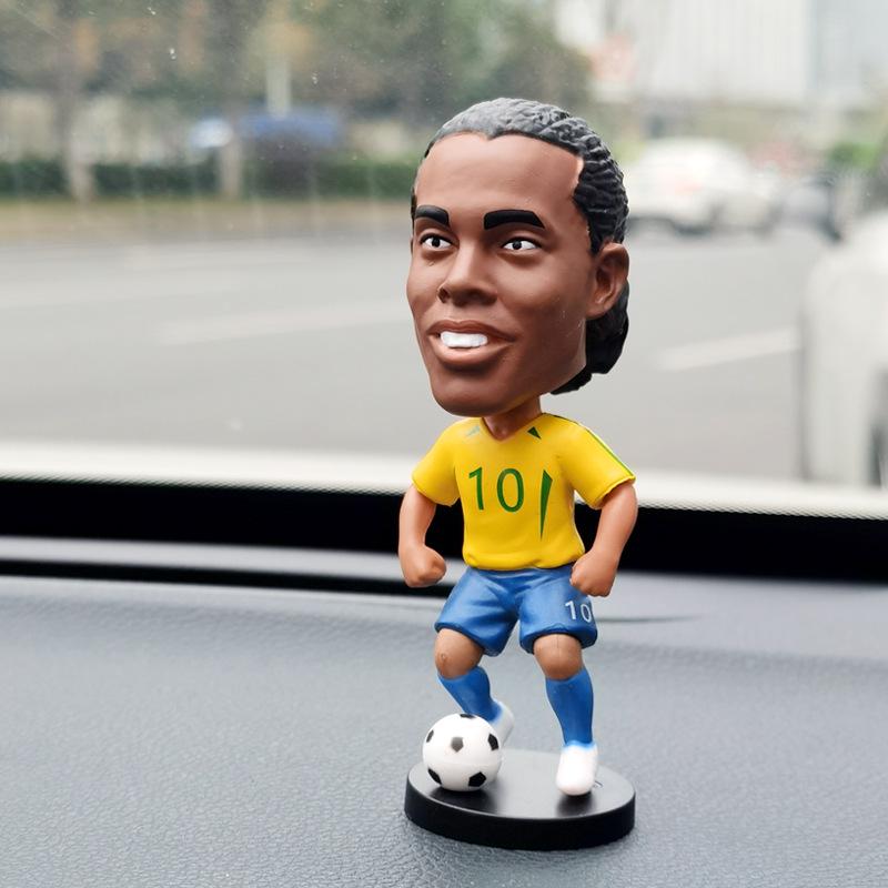 CR7 & Neymar Bobblehead Doll - Football Star Car Ornament Gift for Boys