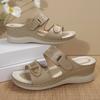 New Fashionable and Casual Wedge Heel Beach Outerwear Flip-flops Women's Shoes