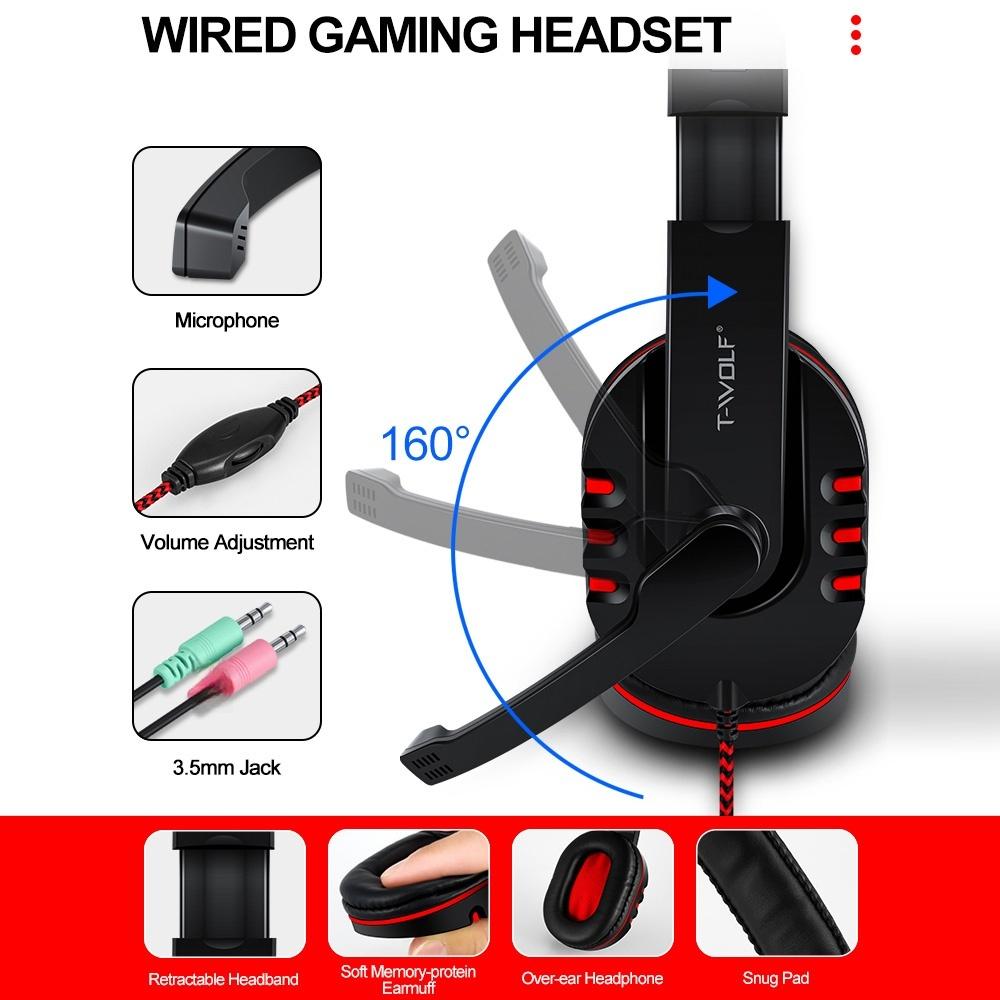 TF800 Four-Piece Gaming Combo, 104 Keys Gaming Keyboard with   Backlight, Comfortable Mouse,   Mic, Large Mouse Pad, 3.5mm Gaming Heads