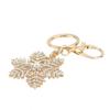 Rhinestone Snowflake Keychain Exquisite Sparkling Cute Snowflake Keyring Handbag Pendant