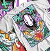 No-Face Spirited Away T-shirt, Ghibli Chihiro Haku Anime Gift Shirt, All Size