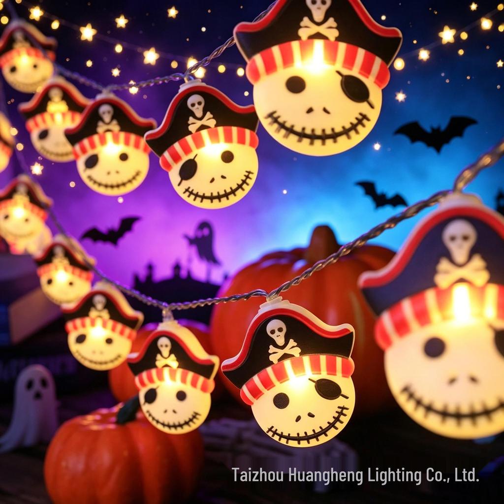 Colorful LED Halloween Ghost String Lights: Cute, Decorative Halloween Lighting