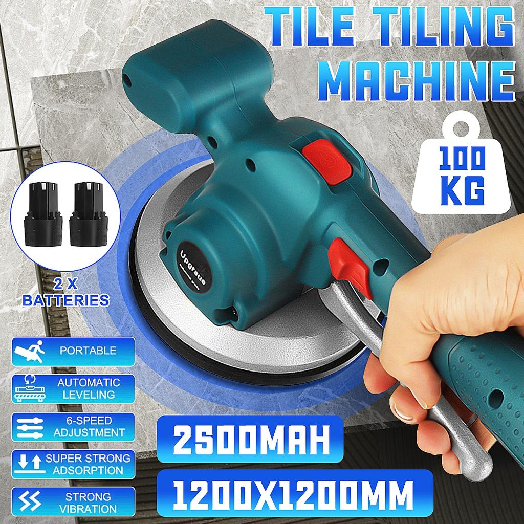 1000W Tiles Tiling Machine Tile Vibrator Suction Cup Adjustable Protable Automatic Floor Vibrator Leveling Tool