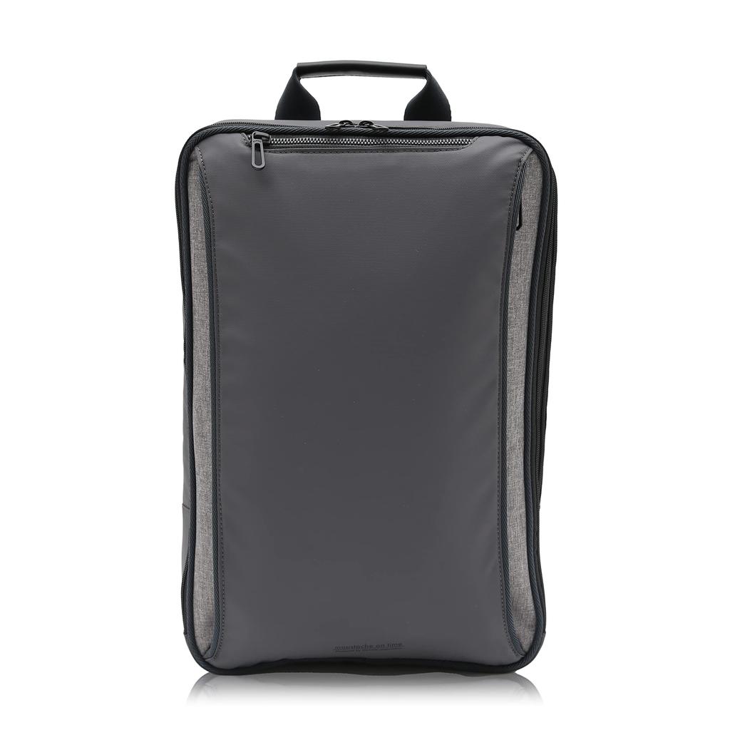 Moustache On Time Business Compatible with Men's Backpack, Slim, Lightweight, Expandable, 13.3-inch PCs, JNO-2821 (Gray)
