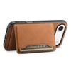 DENIOR D13 For iPhone Air Magnetic Case Card Holder Leather Coated PC + TPU Phone Cover