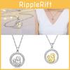 Elegant Zirconia Round Mother And Child Theme Jewelry For Mother's Day Gift In Gold And Silver
