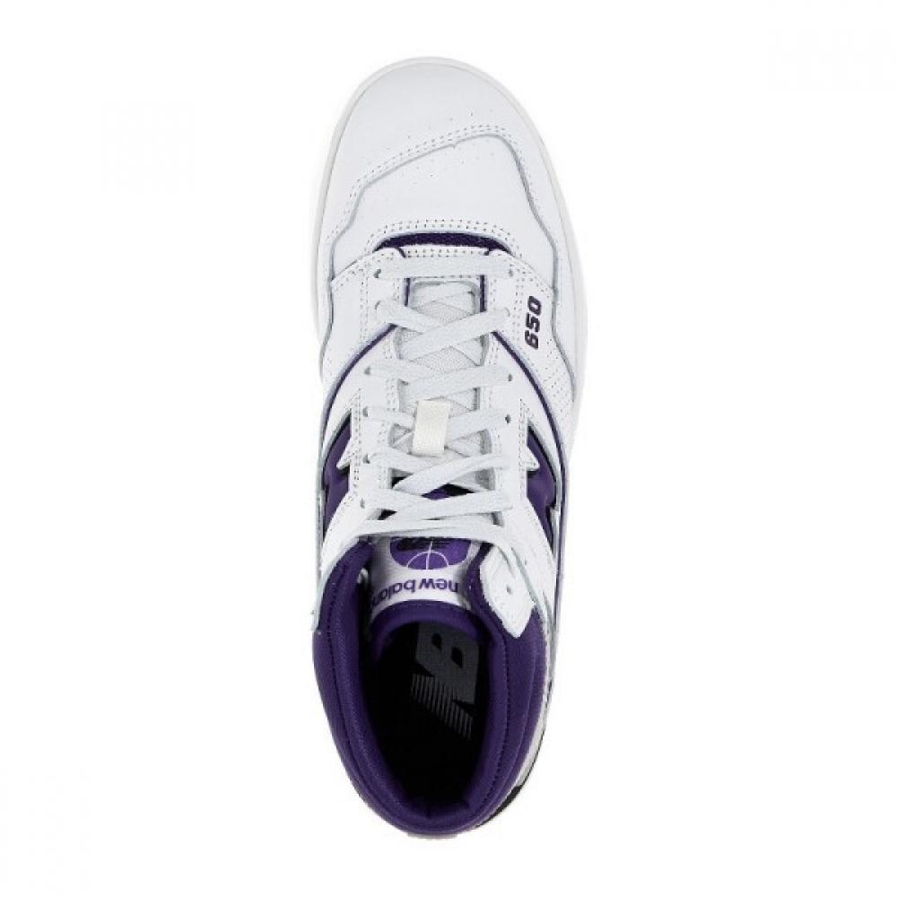 New Balance 650 Purple Sneakers Bb650rcf White