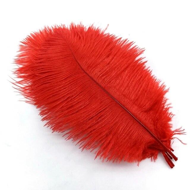 10Pcs Ostrich Feathers Decorative Vase Pluma Wedding Table Centerpieces Carnival Accessories DIY Creative Leisure Craft Supplies