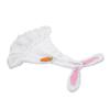 Lawn Goose Clothing Plush Cute Long Ear Easter Bunny Outfit for Goose White Rosy