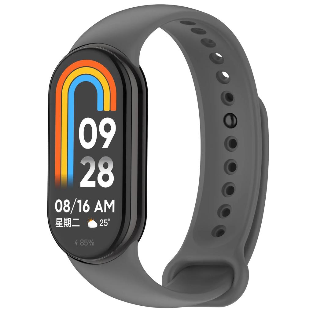 Colour Silicone Strap for Xiaomi Mi Band 10/9 Soft Sport Replaceable Wristband for Xiaomi Mi Band 8/9/10 Original Official Strap