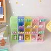 Pen Holder 4 Grids Large Capacity Plastic Multi-functional Lipstick Makeup Brush Organizer for Daily Use