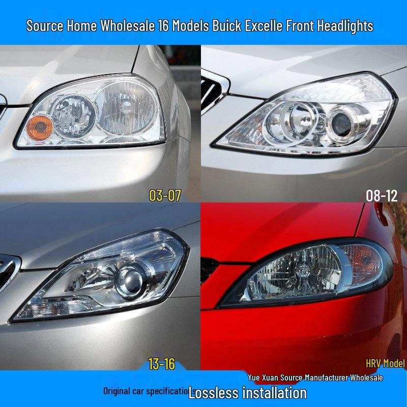 Compatible Front Headlight Assembly Lampshade for 2003-2008, 2013, and 2016 Buick HRV Models
