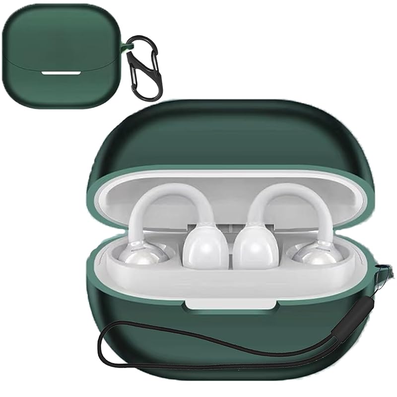

For SOUNDPEATS UU case Cover [HNWEIWEI] (With carabiner + strap included) ) silicon storage case convenience With carabiner trip lightweight and small